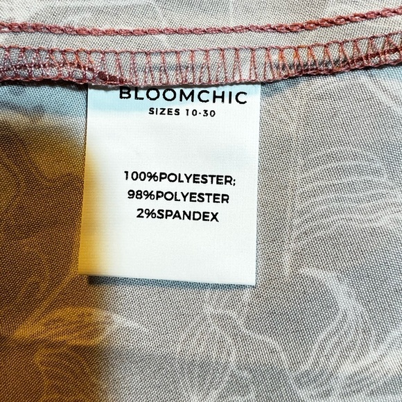 BloomChic Orange and Pink Flutter Sleeve Midi Sundress - Picture 6 of 7